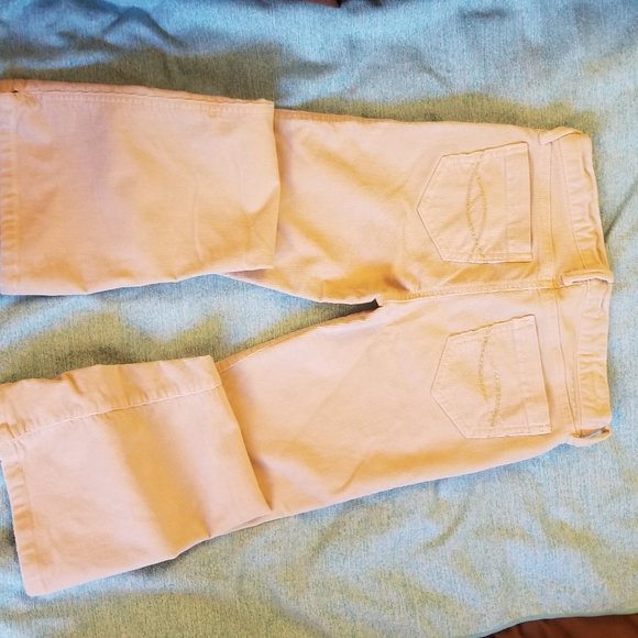 Abercrombie Cream Corduroy Jeans Stretch 12S Bell - Picture 10 of 14